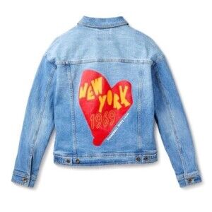 Black Boy Be New York Stonewall Riots 1969 Heart Graphic Pride Denim Jacket S
